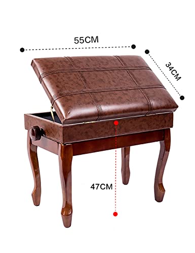 Tabouret de piano en simili cuir, banc de piano d’artiste solo, tabourets de clavier réglables en hauteur de 10 cm avec siège rembourré en cuir et grande boîte de rangement, 55 x 34 x 47-57 cm - Les Beatles, Paul McCartney, John Lennon, RIngo Starr, George Harrison Tabouret de piano en simili cuir, banc de piano d'artiste solo, tabourets de clavier réglables en hauteur de 10 cm avec siège rembourré en cuir et grande boîte de rangement, 55 x 34 x 47-57 cm – Image 3
