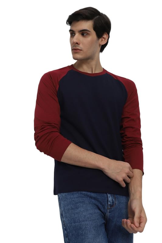Image of Dennis Lingo Men's Cotton Crew Neck Tshirt, Regular Fit Long Sleeve