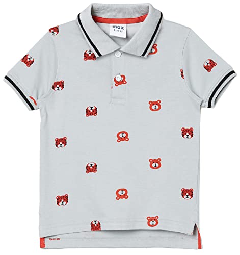 Image of Max Boys Printed Polo Neck T-Shirt