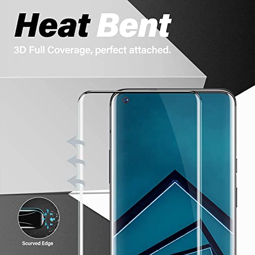 Image of STP FEEL Advanced Fulll Glue Tempered Glass Protector For Oneplus 8 Pro | Full Glue Edge to Edge Full Glue Screen Protector Guard Protector, Pack of 1