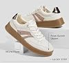 Tenis de plataforma retro casuales para mujer LUCKY STEP, con gamuza sintética y suela de goma 8