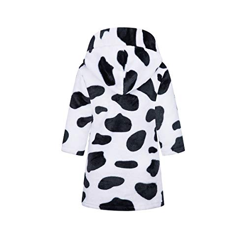 YOLIA Kids Bathrobes Boys Girls Cartoon Hooded Robes Plush Sleepwear Gowns2