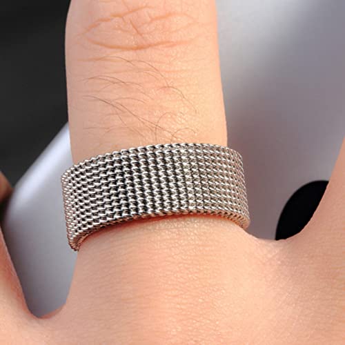 Mesnt Anello in Acciaio Uomo Anelli Uomo Fedine