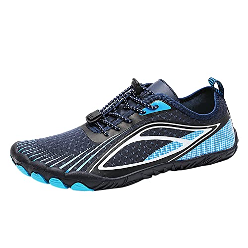 LOIJMK Chaussures Aquatiques Noires Et Rouges Pour Homme - Chaussures De Plage Antidérapantes