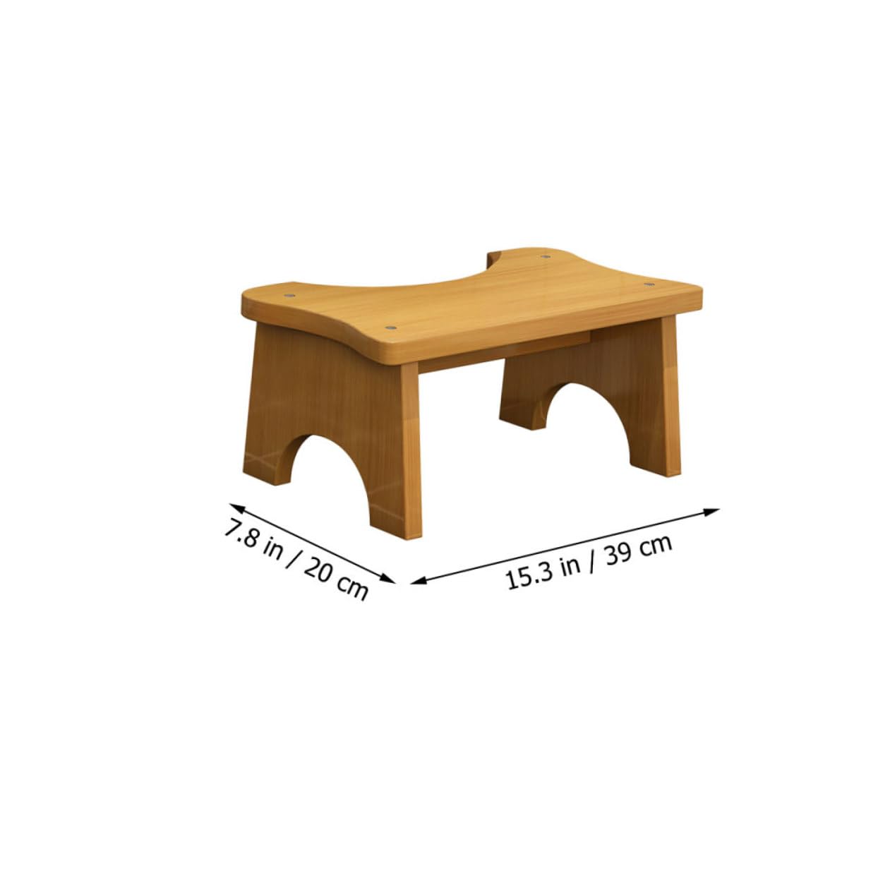 Cabilock Stabiler Badezimmer Fußhocker mit Rutschfester Oberfläche und Rechteckigem Design als Toilettensitz Trittschemel für Kinder und Ganze Familie