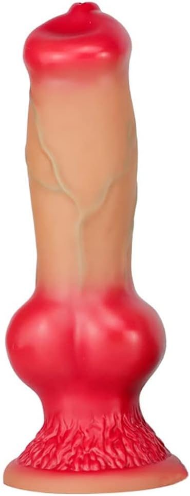 Realistic Wolf Dog Dildo with Suction Cup, Silicone Anal Dildo, Animal Wolf. Available in 5 Sizes for Men Anal Plugs Animal Dog Penis Sex Toys for Men and Women