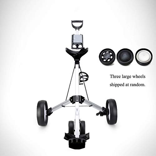 Jaffick Golf Pull Cart Wheel Folding Push Cart Trolley for Golf Club Bag - Thumbnail 6