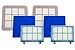 Produktbild 6x Filter kompatibel mit Philips PowerPro Compact/City Bodenstaubsauger FC9328 - FC9334, FC9349 - FC9353, FC9515, FC9516, Baugleich mit FC8010/01 Filterset (14784)