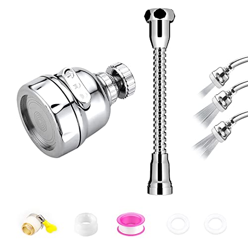 Accesorio para grifo, ahorro de agua de 360°, aireador para grifos de baño, cocina, adaptador (3 marchas) Cover