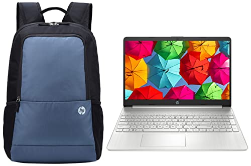 Image of HP 15s,11th Gen Intel Core i3-1115G4 8GB RAM /512GB SSD 15.6-inch & 100 Lightweight Backpack for 15.6-inch Laptop with Elastic and Padded Shoulder Straps (Black)