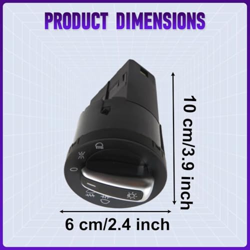 Módulo sensor luz interruptor control la lámpara faro compatible con Skoda 5