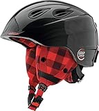 ALPINA Unisex - Kinder, GRAP 2.0 JUNIOR Skihelm, black-lumberjack, 54-57 cm