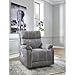 Signature Design by Ashley Next-Gen Durapella Urban Faux Leather Power Lift Recliner with Tilt Motion, Light Gray