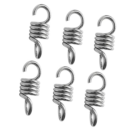 MagiDeal 6Piece Extension Spring Suspension Hook Hanger For Yard Swing Hammock Chair