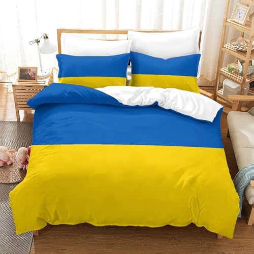 Ensemble literie Ukraine 3D microfibre King 220x240cm - 3