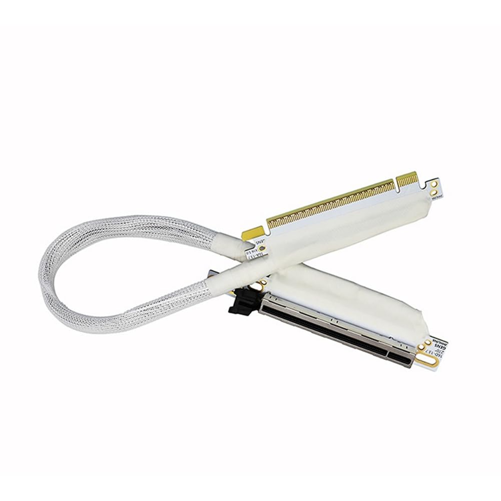 PCIE 5.0 X16 przedłużacz karty graficznej GEN5 kabel adaptera GPU 270 stopni 64 GB/S prawo na zewnątrz do komputera 30 cm