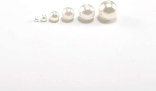 Miniatura 4 de Cuentas de perlas de imitación ABS de plástico, acrílico, redondas, espaciadoras sueltas para hacer joyas, suministros de búsqueda de 21 colores