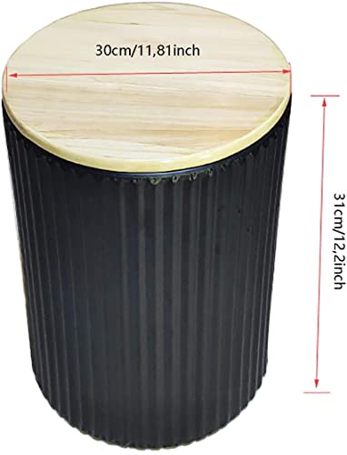Banc d'art en fer compact pour couloir étroit avec coffre de stockage - 4