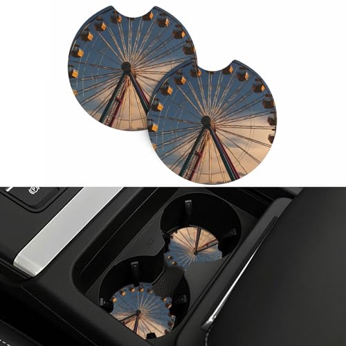 Portavasos para carro, 2 piezas, negro, antideslizante miniatura 5