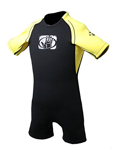 Body Glove Child Pro 3 2.2mm Back Zip Spring Performance Wetsuit, Black, Size