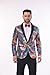 Nawgut Sequin Blazer Sparkle Suit Disco Prom Jacket Party Shiny Tuxedo Banquet Celebration Fashion Sport Coat for Mens Adult-XX-Large Multicolor