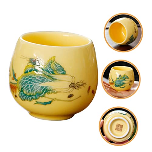 KICHOUSE Copo De Cerâmica Para Casa Vintage Tradicional Para Tigela Mão Chinesa Escritório Decorativ