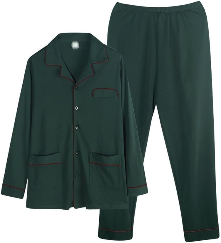 Autumn Long Sleeve Pyjamas Men's Loungewear and Winter Thin Cotton Suit