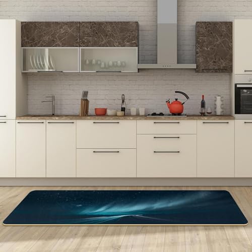Tapis de cuisine aurore boréale pour décorer et protéger la buanderie