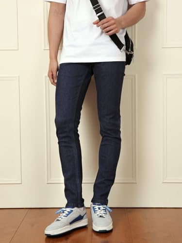 Image of WROGN Men's Cotton Stretch Jeans | Slim Tapered Fit