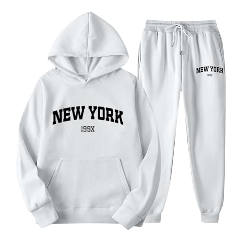 Conjunto sudadera con capucha y chándal holgado que no aprieta ni pierde color