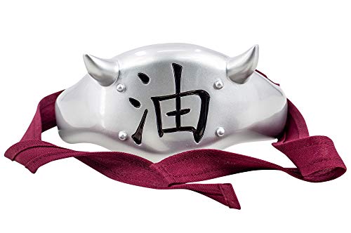 DAZCOS Premium Anime Cosplay Jiraiya Headband Forhead Protecter Horned Gift box (Jiraiya Headband)