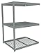 Tennsco - ZLC7-9642A-3W - Add-On, Boltless Shelving, Decking Material Steel Wire, No. of Shelves 3, Overall Width 97 in