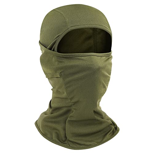 Balaclava Face Mask Windproof Neck Gaiter Ski Mask,Uv Protection Dustproof Face Cover For Men Women Skiing, Snowboarding, Cycling Hiking (Army Green) #TOP19