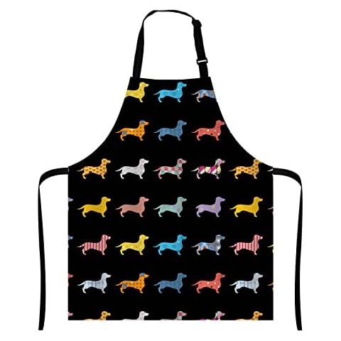 Wasach Adjustable Dachshund Apron for Cooking Cover