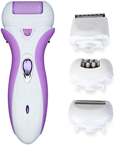 Roych R22 4 in 1 Rechargeable Hair Removal Kit, Cordless Ladies' Shaver,Epilator,Hair Clipper,Callus Remover