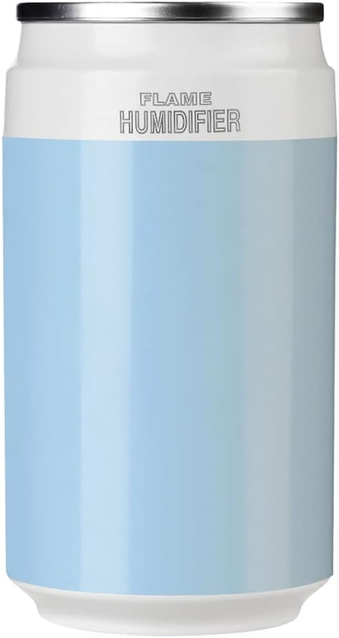 Portable Mini Humidifier 200Ml Small Humidifier,USB Personal Desktop Humidifier Super Quiet Humidifier with Night Light,Green