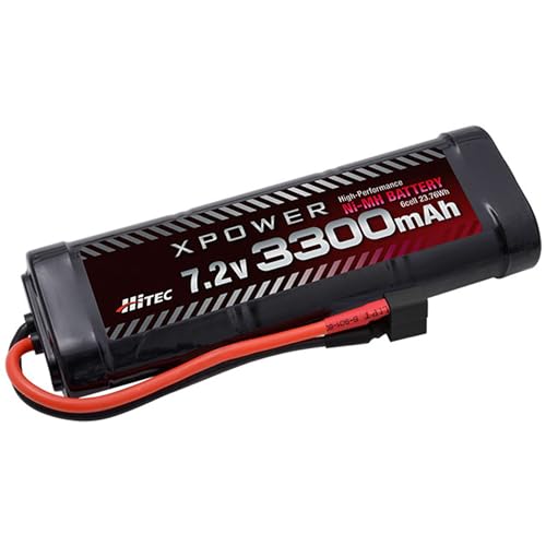 ハイテック エックスパワー XP3300-ND-B Ni-MH 7.2V 3300mAh バッテリー ニッケル水素 T型ディーンズコネクター 6セル ラウンドタイプ 耐久性 ラジコン RC 電動 ビギナー 初心者 予備 エコ PSE適合 日本正規品 XP3300-ND-B（Amazon）