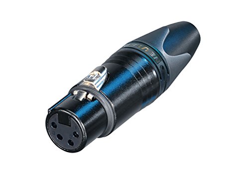 Neutrik NC4FXX-B connecteur de fils XLR boîtier métal noir et contacts or