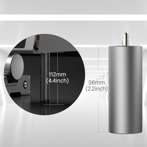 Creality Falcon 2 Extra Riser für Lasergravierer, 4-teilige Stützsäule Erhöhung 56mm (2.2 Zoll) Höhe für Lasergravierer Maschine