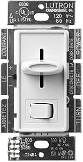 Lutron Skylark C.L Dimmer for dimmable LED, Halogen and Incandescent Bulbs, Single-Pole or
