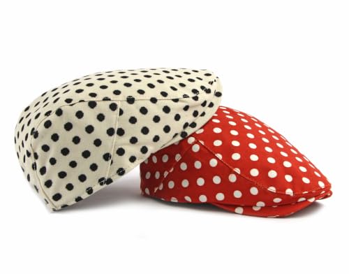 Image of Cotton Newsboy Cap,Breathable Ivy Gatsby Cabbie Beret Hat for Men's Women Driving Hunting Golf