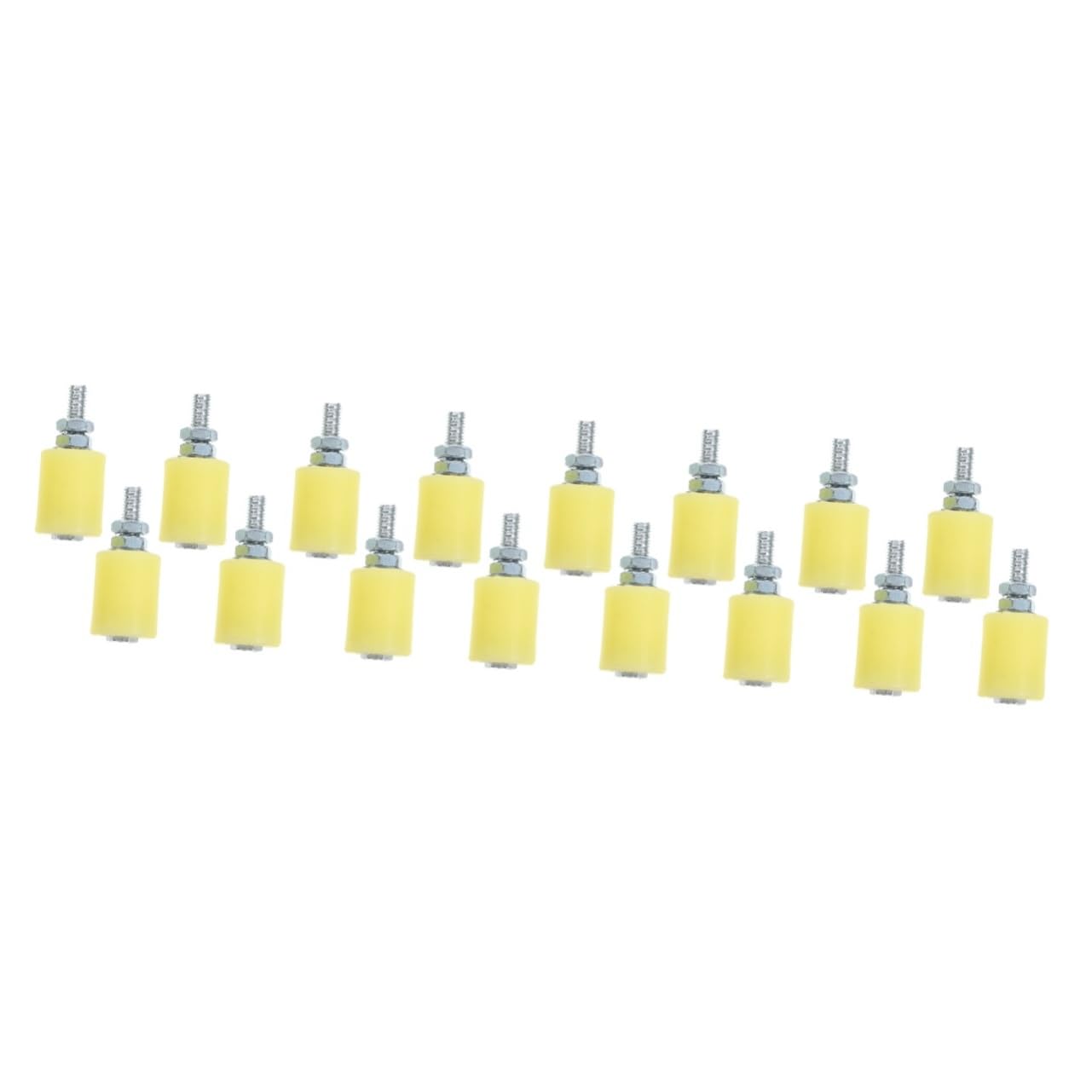 16 ruedas de nailon para puertas correderas para puertas eléctricas, rodillos silenciosos y guías para instalación de puertas interiores y garaje