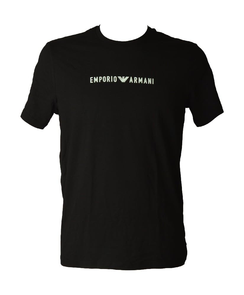 T-shirt col rond Emporio Armani homme anti-déformation en coton durable de marque