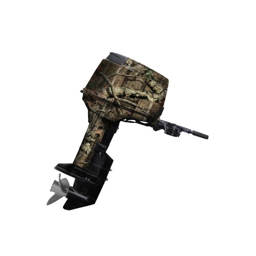 Moteur de bateau invisible dans les marais avec le kit camouflage Mossy Oak 40 HP