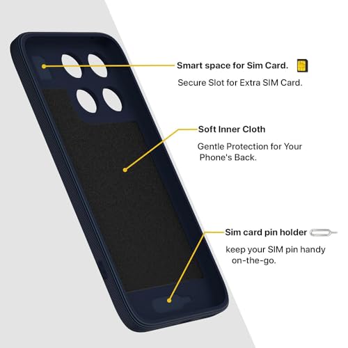 Image of Back Cover | MagFit Ring Design (Non-Magnetic) | Shockproof Case | Anti-Slip Grip | Raised Camera Edges | Slim Protective Case for Motorola Moto Edge 70 Fusion 5G (Steel Blue)