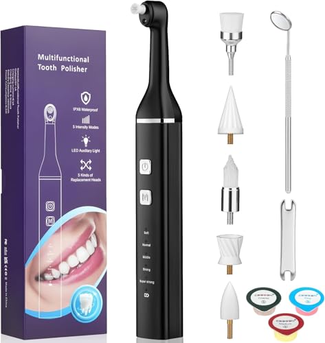 Pulidor dental Kit Blanqueamiento Dental Pulidor Eléctrico de Dientes para Limpieza y Blanqueamiento Dental Quita Sarro Dental Limpiador de Sarro Dental con 5 Modos IPX6 Resistente al Agua Pulidor dental Kit Blanqueamiento Dental Pulidor Eléctrico de Dientes para Limpieza y Blanqueamiento Dental Quita Sarro Dental Limpiador de Sarro Dental con 5 Modos IPX6 Resistente al Agua
