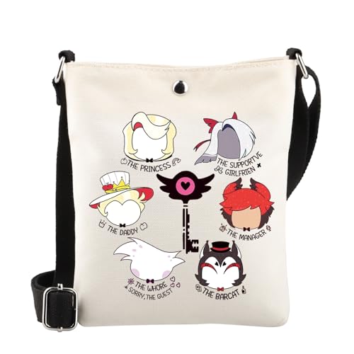 WSNANG Demon Hotel Crossbody Bag Cartoon Anime Merch Cartoon Characters Gift Shoulder Bag Dark Animation Lover Gift (Hbin CB)