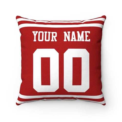 Image of ANTKING Throw Pillow 2 Pack Custom Any Name and Number Personalized Gift for Men Women Boys