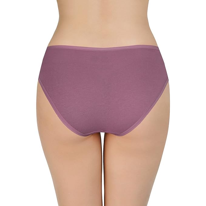 Image of LOURYN KOULYN Solid Low Rise Cotton Bikini Panty Pack(Pack of 3)