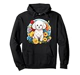 Photo Gallery carino bichon frise colorful primavera fiore giardino natura cane felpa con cappuccio Photo Gallery carino bichon frise colorful primavera fiore giardino natura cane felpa con cappuccio